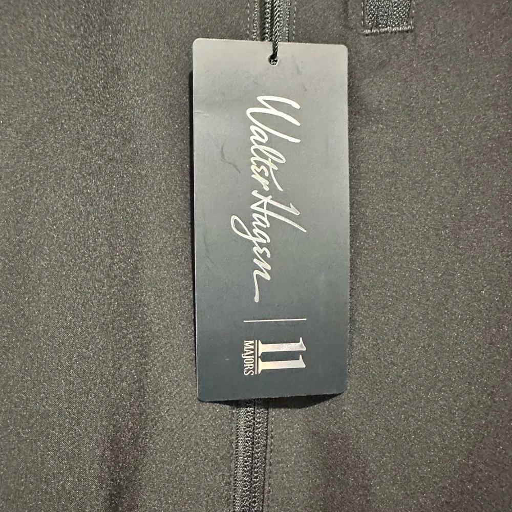 Walter Hagen Men's Golf Black Rain/Windbreaker Jacket w/ removable sleeves